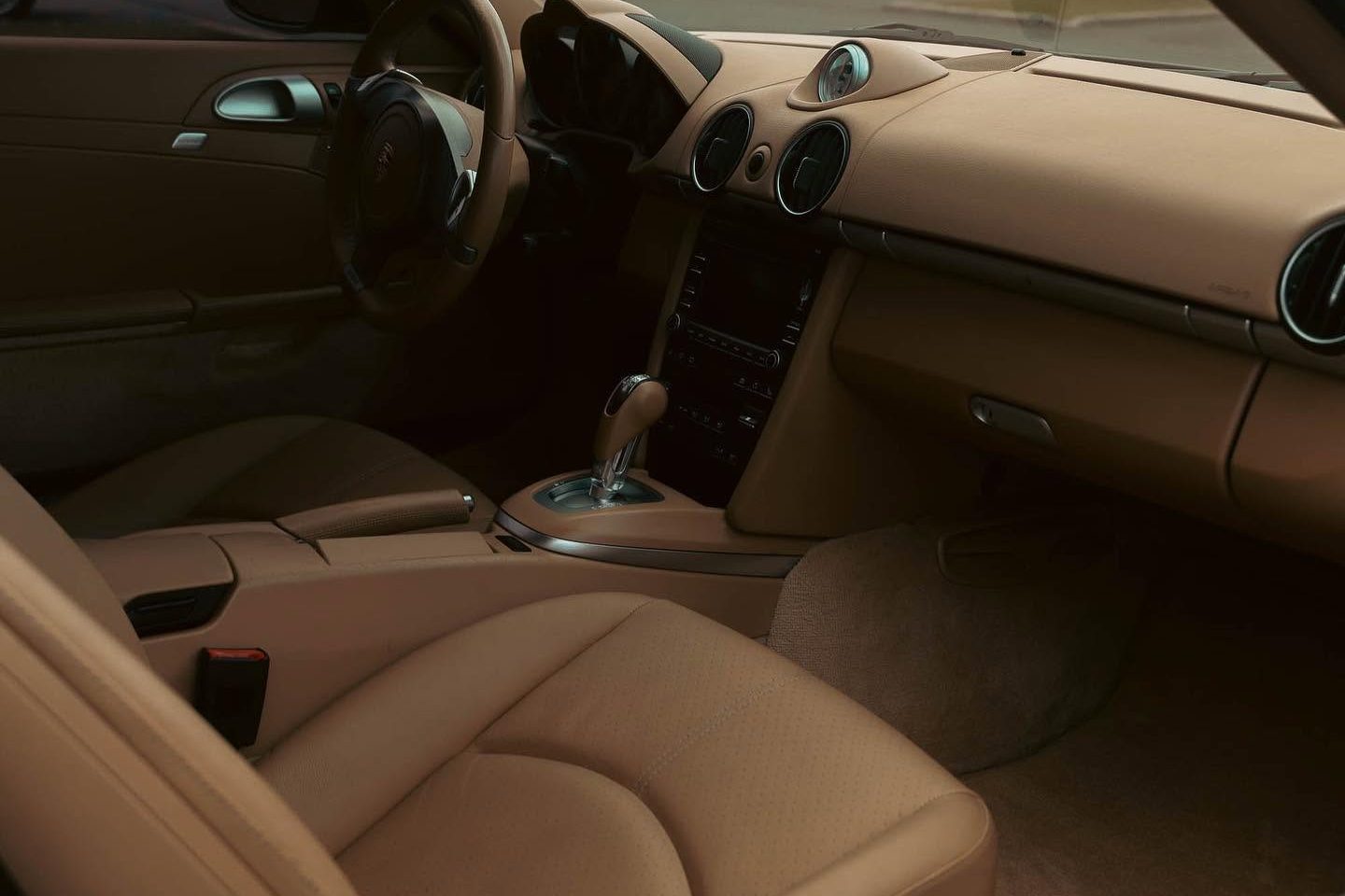 Detailed leather interior and dash after interior detailing at Slick Auto Care in Little Rock AR