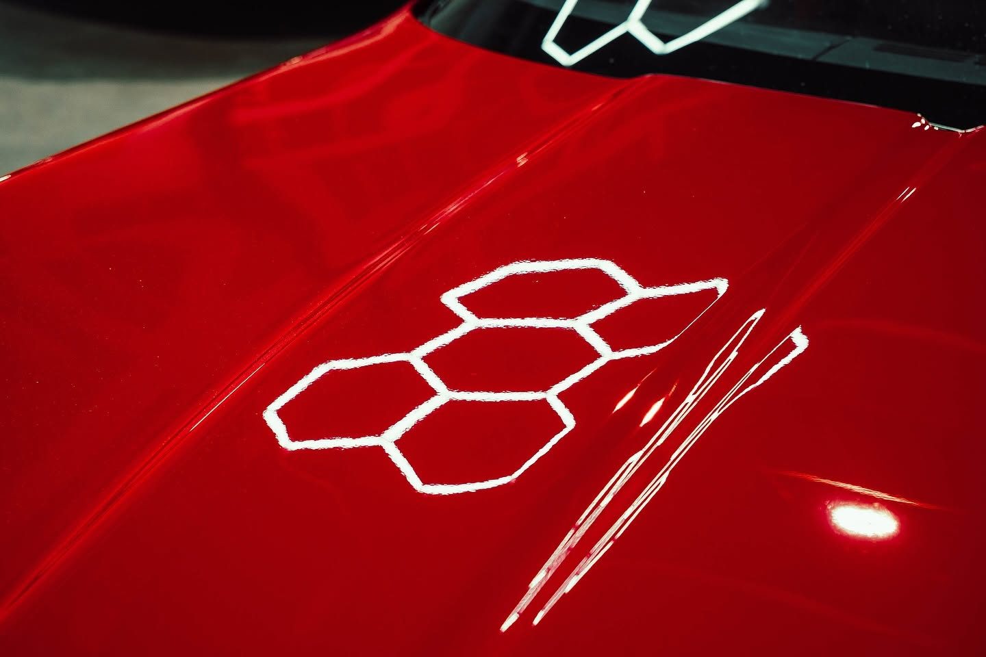 Corrected paint showing sharp reflection after machine polishing in Little Rock AR