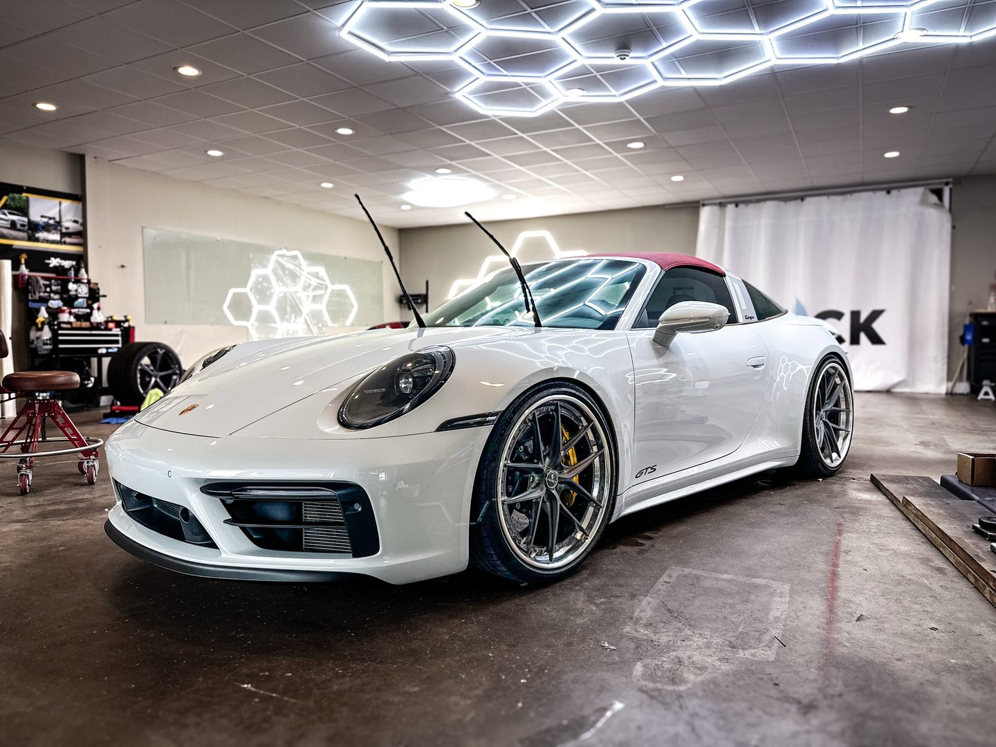 Porsche 911 Targa in the Slick Auto Care detail bay, just across the river from North Little Rock AR